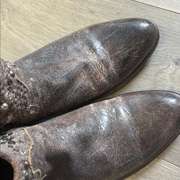Frye Deborah cowboy ankle boots 10 - Picture 6 of 9